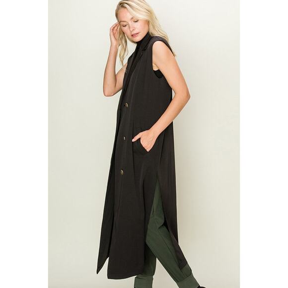 Boyfriend Vest-Black - Picture 3 of 5